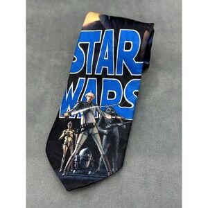 Star Wars Ralph McQuarrie Concept Mens Tie Vader Vintage 90s Ralph Marlin USA
